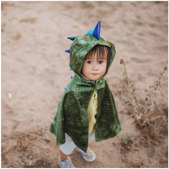 Cape deguisement enfant Dragon vert - 3/4 ans