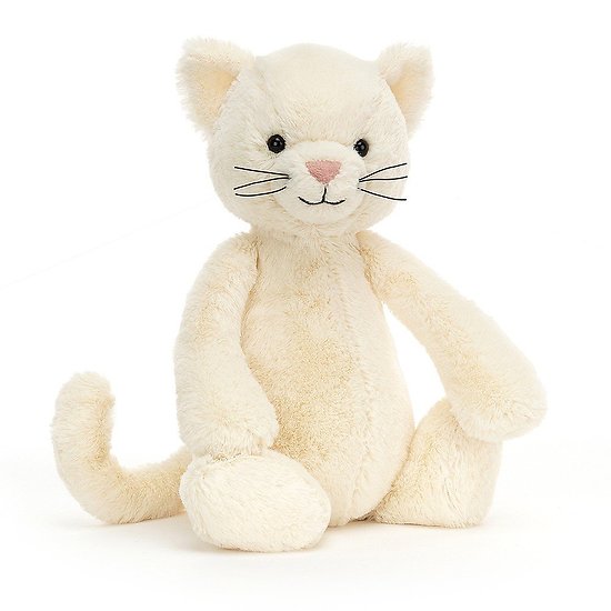 Peluche Jellycat chat – Bashful Cream Kitten  - BAS3KIT 31 cm
