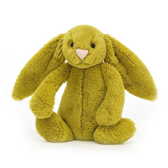 Peluche Jellycat vert pomme – Bashful Zingy Bunny – Small BASS6ZB 18cm