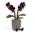 Peluche Jellycat Orchidée violette – Amuseable Purple Orchid - A2OR 29cm
