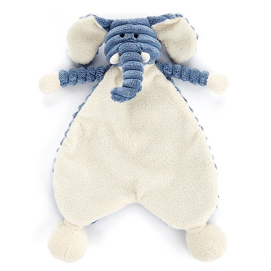 Doudou plat bébé Jellycat Elephant - Cordy Roy Baby Elephant Soother - SRS4EL