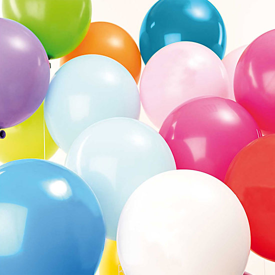 Ballons anniversaire Multicolores - Lot de 12