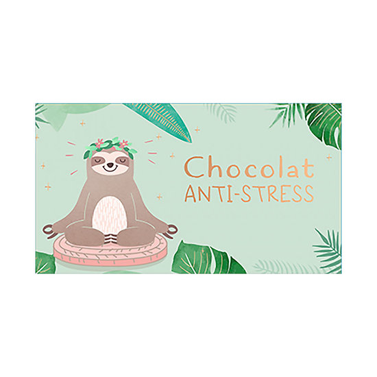 Tablette chocolat cadeau BIO - Chocolat Anti Stress