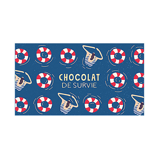 Tablette chocolat cadeau BIO - Chocolat de survie