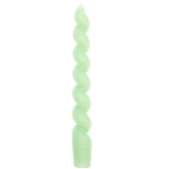 Bougie pour bougeoirs et chandeliers - Vert Menthe