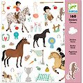 Pochette de 160 Stickers papier - Chevaux
