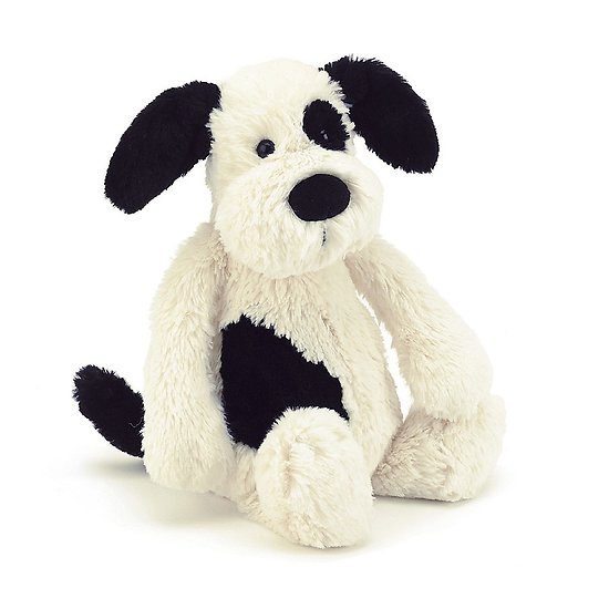 Peluche Jellycat chien – Bashful Black and Cream Puppy –Small BASS6BCPN 18cm