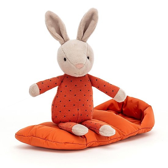 Peluche Jellycat lapin sac de couchage - Snuggler bunny – SBS6B 23cm