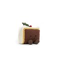 Peluche Jellycat Part de gâteau de noël - Amuseable Slice of Christmas Cake - A6SCC 10 cm