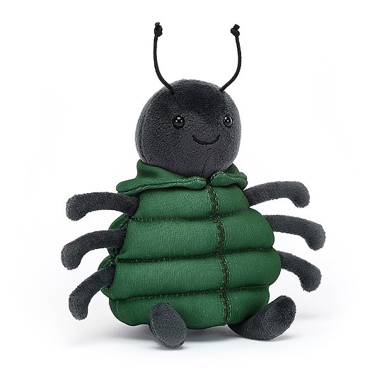 Peluche Jellycat Araignée en doudoune - Anoraknid Black Spider - ANK3BS