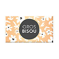 Tablette chocolat cadeau BIO - Gros Bisou