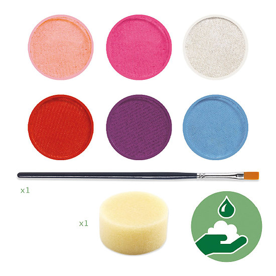 Maquillage - palette 6 couleurs pastel
