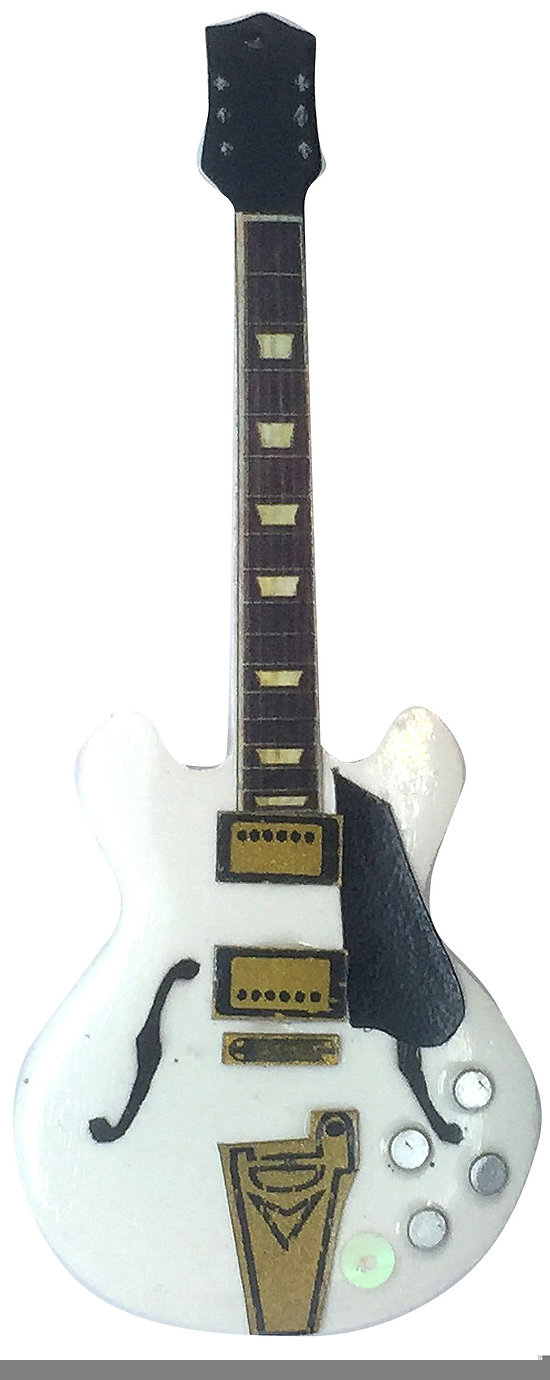 Magnet Gibson EB330 blanche