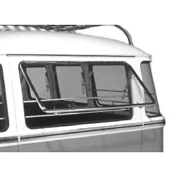 kit vitre safari arrière 55-63 deluxe 23 fenêtres en inox poli