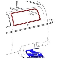 chrome de vitre latérale arrière gauche pour véhicule sans déflecteur 68- (vendu avec 1 clip)