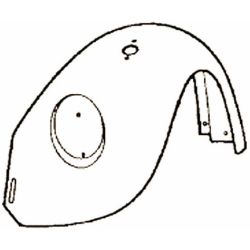 aile avant gauche 1302-1303 -07/73 (avec trou de pate de pare-choc et trou de clignotant)