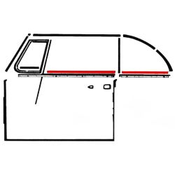 Lèche vitre intérieur avant ou arrière gauche ou droit cab. 65-79