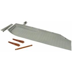 Demi-plancher complet qualité origine (épaisseur 1,2mm) gauche 71-72 rail en T