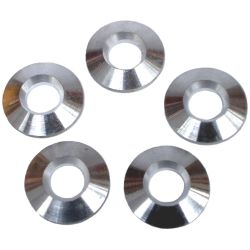 Set de 5 rondelles aluminium de centrage de jantes de type erco 0,120