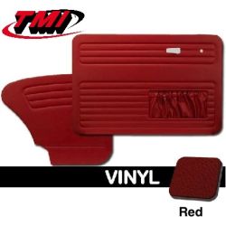 Set de 4 panneaux de porte rouge (red #17) avec vide poche 65-66 TMI