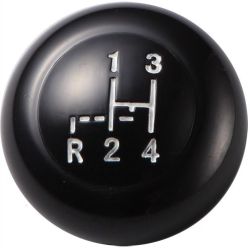 pommeau de levier de vitesse Vintage Speed noir diamètre 12mm