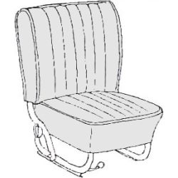 Kit housses de sièges (av+arr) gris clair  65-67