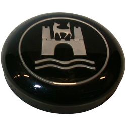 Bouton de klaxon pour cerclage de volant avec logo wolfsburg 8/60-7/71