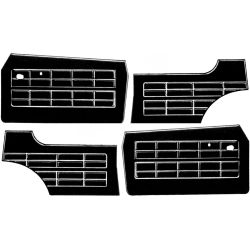 Kit (4) panneaux de portes noirs  64-74