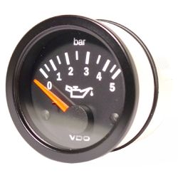 Manomètre de pression d'huile 0-5 bars diam 52mm VDO