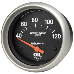 Manomètre de température d"huile "SPORT COMP" diam 67mm  40-120°