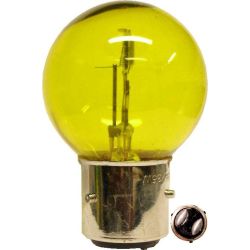 Ampoule phare 12v baionnette à 3 picots pour anciennes 35/35w jaune