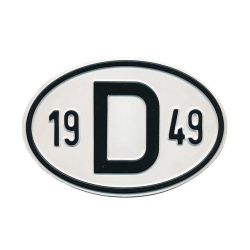 Plaque "D" millésime 1949