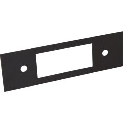 Facade noire universelle en métal pour autoradio Retrosound (58x194mm)