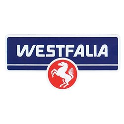 Autocollant Westfalia cheval 10x5cm (Ancien logo)
