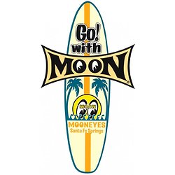 Autocollant moon surfboard
