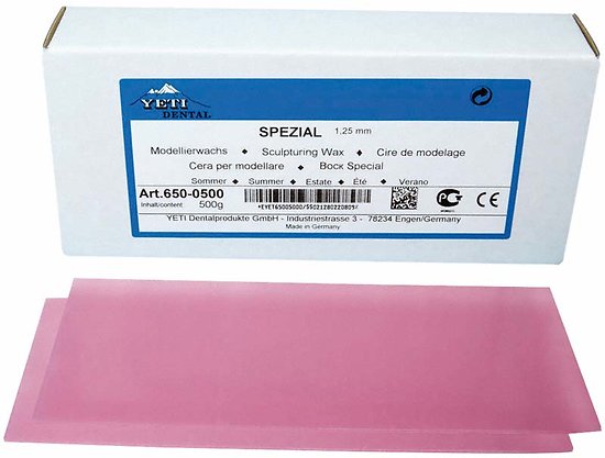 Yeti - Cire Plaques ETE Rose 1,5mm (500 Gr) 653-05