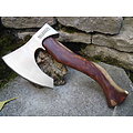 MR616 Hache Marbles Viking Axe Style 1055 Carbon Blade Wood Handle Leather Sheath