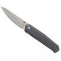 K1042A1 Kansept Integra Silicon Carbided Titanium Handle Damascus Blade IKBS Framelock Clip
