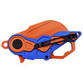 MTA1199BOR MTech A/O Orange Cleaver 3Cr13 Blade Blue/Orange ABS Handle Linerlock Clip