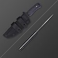 KI1053A1 Kizer Sou'wes' Fixed Blade Black G10 Handle D2 Blade Kydex Sheath