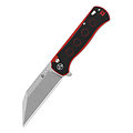 QS149A1 QSP Swordfish Black/Red 14C28N Wharncliffe Blade G10 Handles IKBS Button Lock Clip