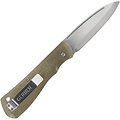 G1909 Gerber Mansfield Swayback Olive D2 Drop Point Blade Micarta Handles Slip Joint Clip