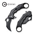 CIVC16016B1 CIVIVI Knives Incisor II Black Karambit Nitro-V Hawkbill Blade Aluminum Handles IKBS 