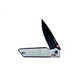 RS7711NB Real Steel Sacra Jade K110 Black Drop Point Blade G10 Handles Slider Clip