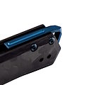 TKTF1CBKBK1 Tekto Knives F1 Alpha CF/Blue D2 Black Blade Carbon Fiber Handle Linerlock Clip USA