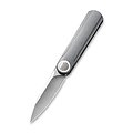 WE19074AA We Knife Company Eidolon G10 Gray Handle CPM-20CV Drop Point Blade IKBS Linerlock Clip 