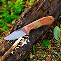 CTK121275SK Condor Mountaineer Trail Wingman 14C28N Blade Natural Micarta Handles Leather Sheath El Salvador
