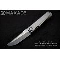 MAXM08A Maxace Racoon Dog CPM S90V Blade Smooth Titanium Handle Framelock Clip