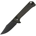 QS147A2 QSP Knife Grebe Brown Micarta Handle 14C28N Blade Ikbs Button Lock Clip