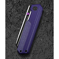 BTKG54B Bestech Tardis Purple G10 Handle D2 Plain Black DLC/Satin Blade IKBS Linerlock Clip